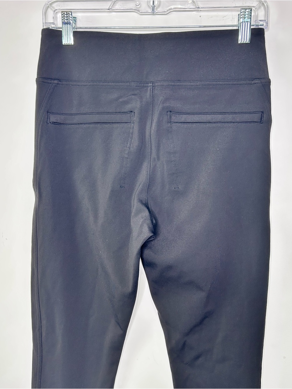 Athleta Stellar Tight Black Size Medium Zip Ankle Pull On Career Travel Pant - Picture 5 of 7